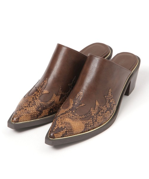 niko and...（ニコアンド）の「オリジナルウエスタンミュール（その他シューズ・レディース・ブラック/ブラウン・LARGE/MEDIUM）」の12枚目の写真