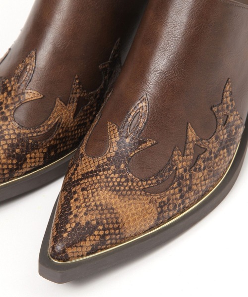 niko and...（ニコアンド）の「オリジナルウエスタンミュール（その他シューズ・レディース・ブラック/ブラウン・LARGE/MEDIUM）」の8枚目の写真