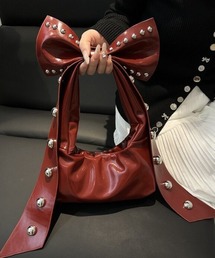 【portulaca】リボンスタッズミニショルダーbag
