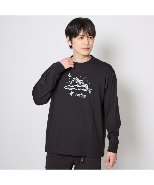 希少 レア 布袋寅泰　ロンT カットソー 長袖　黒　ブラック セール】TCマウンテンT（Tシャツ/カットソー）｜Foxfire
