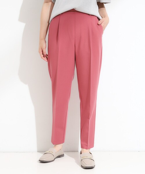 SHOO・LA・RUE(シューラルー)の「【洗える/SS-LL/美脚シルエット】すっきりきれい見え テーパードパンツ(その他パンツ・レディース・ブラック/ベージュ/チャコールグレー/オレンジ・04/03/02/01/10)」の17枚目の写真