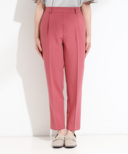 SHOO・LA・RUE(シューラルー)の「【洗える/SS-LL/美脚シルエット】すっきりきれい見え テーパードパンツ(その他パンツ・レディース・ブラック/ベージュ/チャコールグレー/オレンジ・04/03/02/01/10)」の21枚目の写真