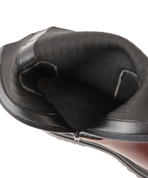 Juze(ジュゼ)の「タンクソールサイドニットブーツ(ブーツ・レディース・ブラウン/ブラック・L/M/S)」の7枚目の写真