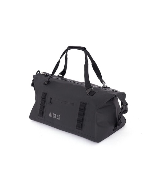 AIGLE（エーグル）の「防水 トラベルドライ ダッフルバッグ 55L（ボストンバッグ・レディース・ブラック/モスグリーン・FREE）」の9枚目の写真