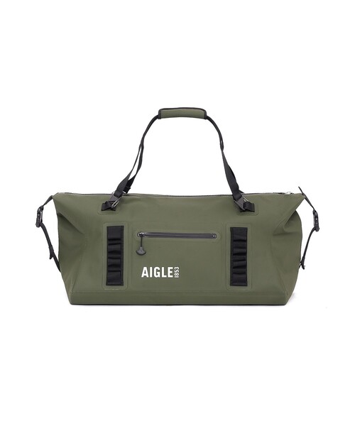 AIGLE（エーグル）の「防水 トラベルドライ ダッフルバッグ 55L（ボストンバッグ・レディース・ブラック/モスグリーン・FREE）」の6枚目の写真