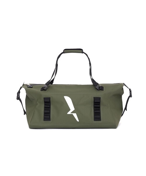 AIGLE（エーグル）の「防水 トラベルドライ ダッフルバッグ 55L（ボストンバッグ・レディース・ブラック/モスグリーン・FREE）」の4枚目の写真