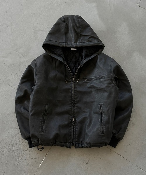 ワンドロップ　code2 DRAW CODE DOUBLE ZIP ARTIFICIAL 2WAY HOOD BLOUSON / ドロー