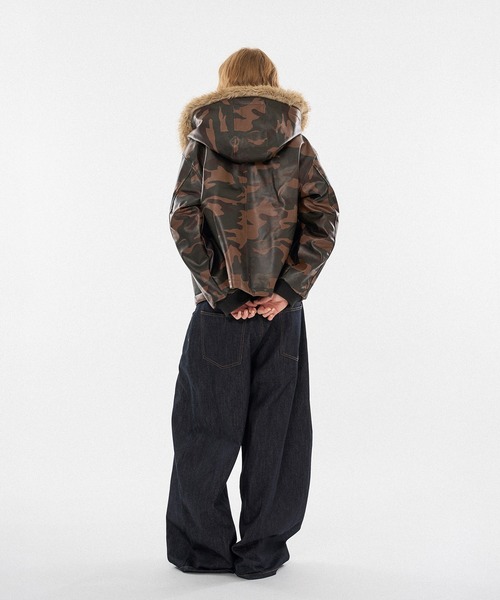 新色登場】DRAW CODE DOUBLE ZIP ARTIFICIAL 2WAY HOOD BLOUSON