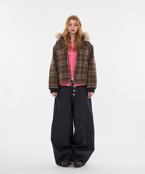 新色登場】DRAW CODE DOUBLE ZIP ARTIFICIAL 2WAY HOOD BLOUSON