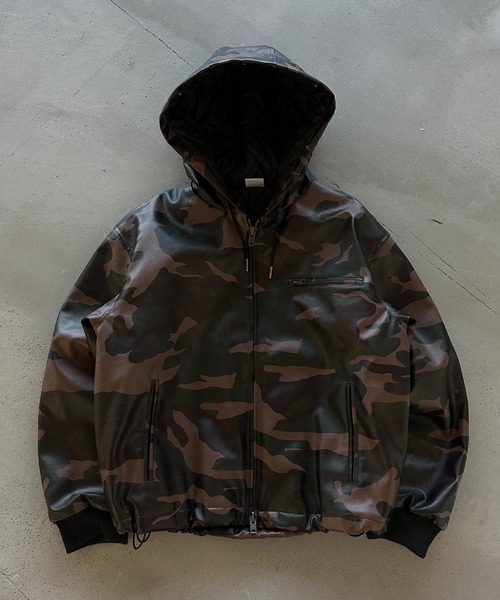 新色登場】DRAW CODE DOUBLE ZIP ARTIFICIAL 2WAY HOOD BLOUSON