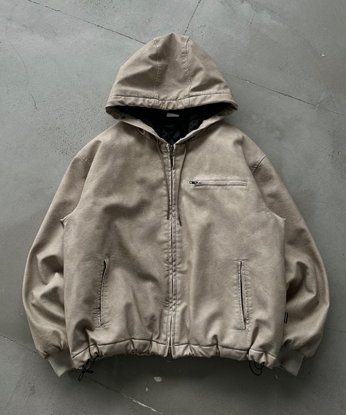 新色登場】DRAW CODE DOUBLE ZIP ARTIFICIAL 2WAY HOOD BLOUSON