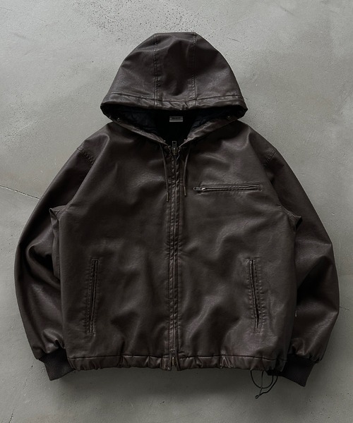 ぅぃ 新色登場】DRAW CODE DOUBLE ZIP ARTIFICIAL 2WAY HOOD BLOUSON