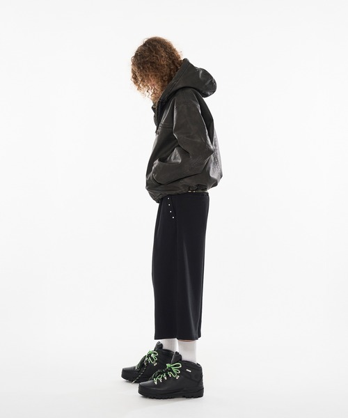 新色登場】DRAW CODE DOUBLE ZIP ARTIFICIAL 2WAY HOOD BLOUSON