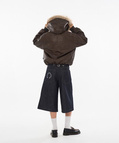 新色登場】DRAW CODE DOUBLE ZIP ARTIFICIAL 2WAY HOOD BLOUSON