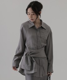 waist wrap design shirt