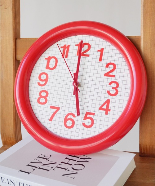 セール】【 Sowel. / ソエル 】 レトロ グリッド ラウンド 掛け時計 #_