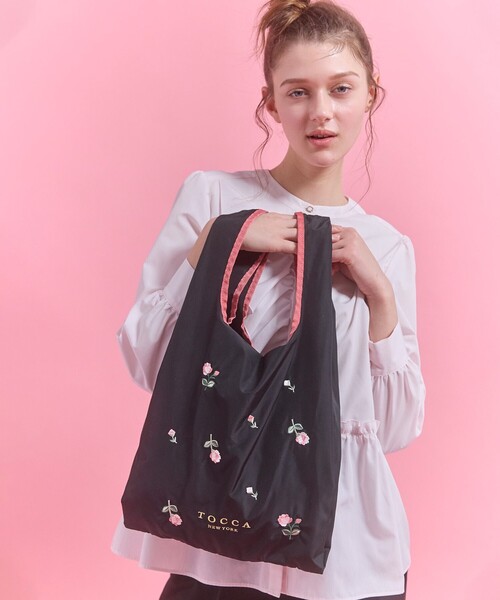 TOCCA(トッカ)の「BOUQUET DE REVE ECO BAG エコバッグ(エコバッグ/サブバッグ・レディース・ベージュ系/ネイビー系/ブラック系・F)」の16枚目の写真