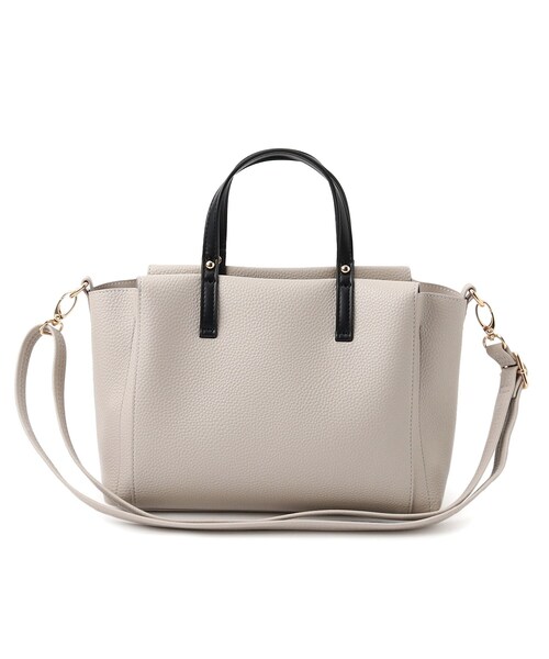 SHOO・LA・RUE（シューラルー）の「【軽量/2WAY】ふわっと軽い 3層ミニトート（トートバッグ・レディース・ブラウン系/ブラック/グレー系4・00）」の14枚目の写真