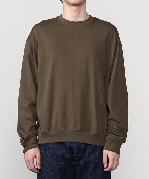 handvaerk(ハンドバーク)の「handvaerk | コットン クルーネック長袖Tシャツ MEN(Tシャツ/カットソー・メンズ・ブラック系その他/ブラウン系その他/アイボリー/ブルー系その他・M/L/S)」の8枚目の写真