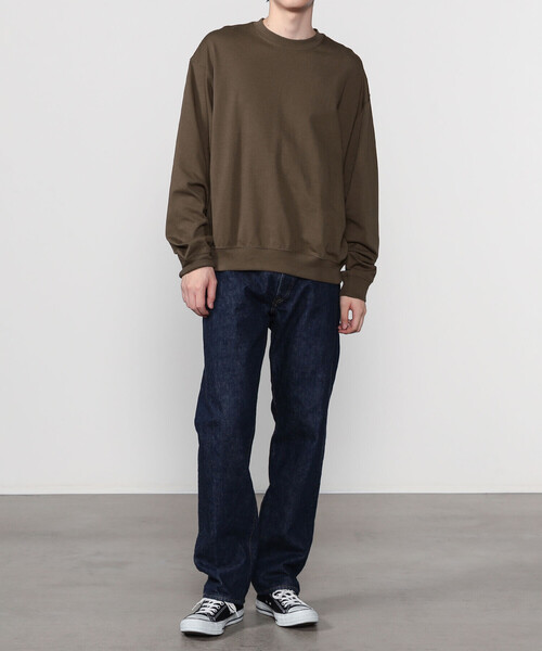 handvaerk(ハンドバーク)の「handvaerk | コットン クルーネック長袖Tシャツ MEN(Tシャツ/カットソー・メンズ・ブラック系その他/ブラウン系その他/アイボリー/ブルー系その他・M/L/S)」の12枚目の写真