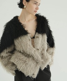 CLANE | BI COLOR SHAGGY KNIT CARDIGAN(カーディガン/ボレロ)