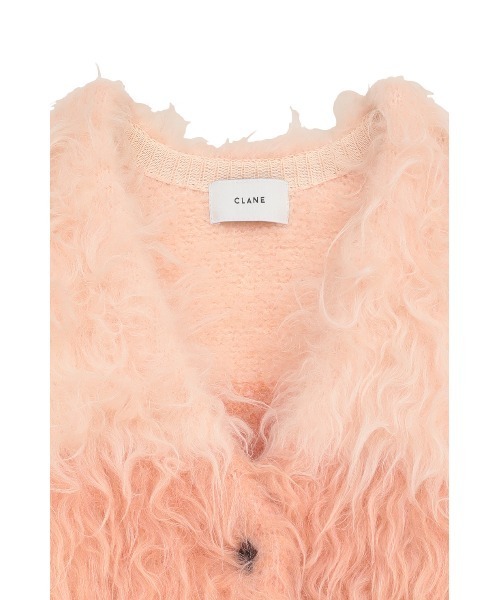 CLANE（クラネ）の「BI COLOR SHAGGY KNIT CARDIGAN（カーディガン/ボレロ・レディース・その他/アイボリー/ピンク・2/1）」の10枚目の写真