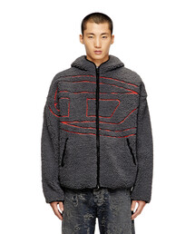DIESEL Dロゴ　モヘアジップアップ ブルゾン M DIESEL◇K-Edro◇Dロゴ モヘア混 オーバーサイズ セーター