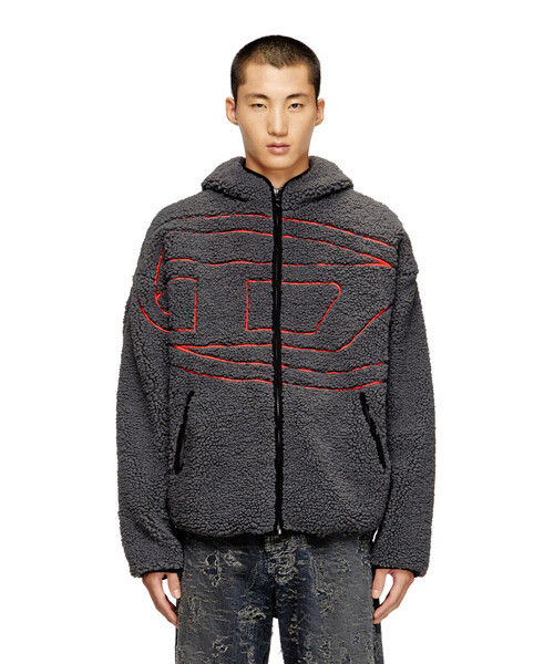 DIESEL(ディーゼル)の「メンズ ジップアップフードジャケット S-ZAT(ブルゾン・メンズ・ベージュ/ブラック系その他・MEDIUM/LARGE/X-LARGE/SMALL/XX-SMALL/X-SMALL/XX-LARGE)」の2枚目の写真