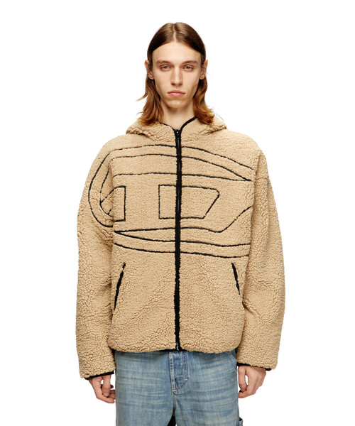 DIESEL(ディーゼル)の「メンズ ジップアップフードジャケット S-ZAT(ブルゾン・メンズ・ベージュ/ブラック系その他・MEDIUM/LARGE/X-LARGE/SMALL/XX-SMALL/X-SMALL/XX-LARGE)」の10枚目の写真