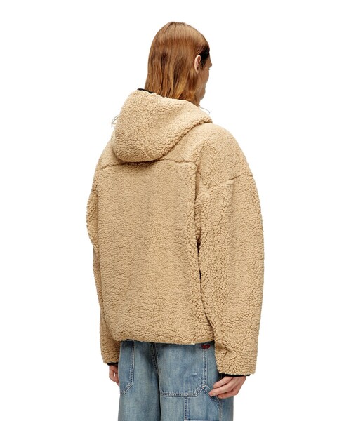 DIESEL(ディーゼル)の「メンズ ジップアップフードジャケット S-ZAT(ブルゾン・メンズ・ベージュ/ブラック系その他・MEDIUM/LARGE/X-LARGE/SMALL/XX-SMALL/X-SMALL/XX-LARGE)」の5枚目の写真