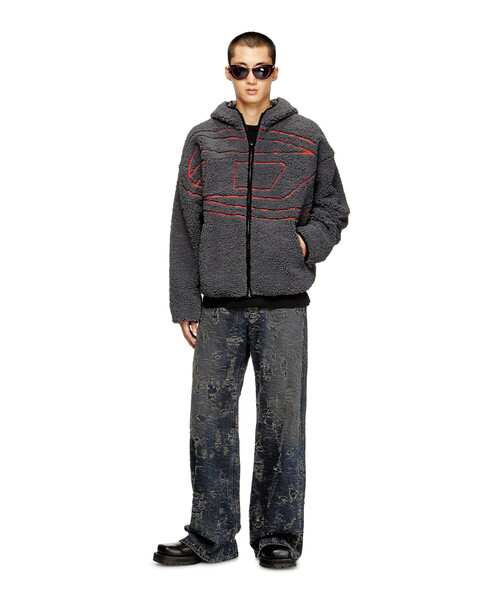 DIESEL(ディーゼル)の「メンズ ジップアップフードジャケット S-ZAT(ブルゾン・メンズ・ベージュ/ブラック系その他・MEDIUM/LARGE/X-LARGE/SMALL/XX-SMALL/X-SMALL/XX-LARGE)」の6枚目の写真