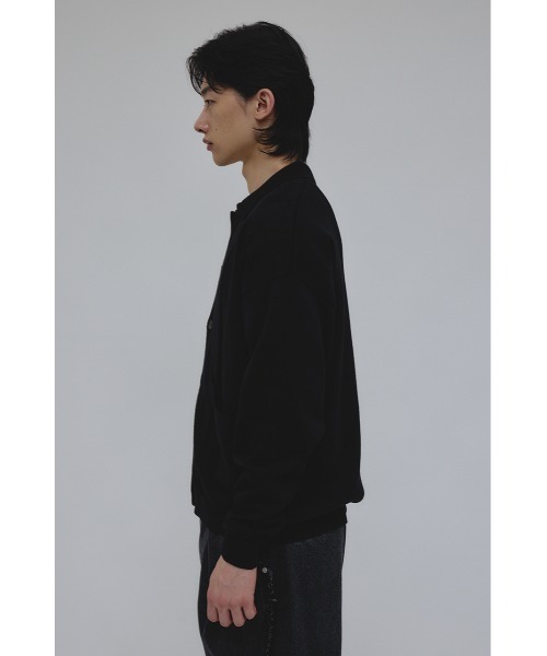 STYLEMIXER(スタイルミキサー)の「リブカラーニットカーディガン(カーディガン/ボレロ・メンズ・ブラック/カーキ・MEDIUM/LARGE)」の7枚目の写真