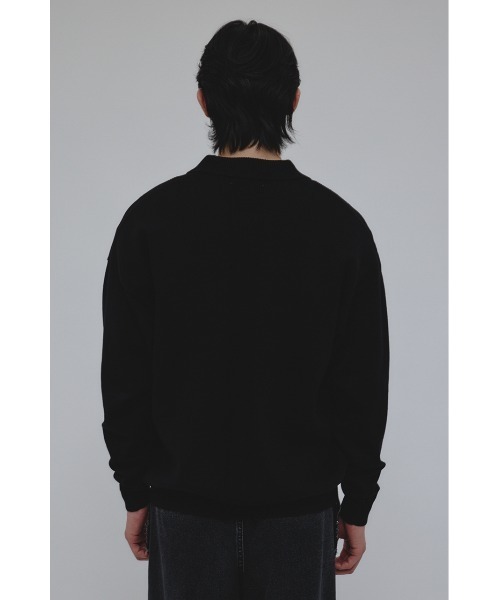 STYLEMIXER(スタイルミキサー)の「リブカラーニットカーディガン(カーディガン/ボレロ・メンズ・ブラック/カーキ・MEDIUM/LARGE)」の8枚目の写真