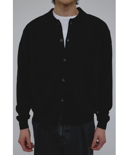 STYLEMIXER(スタイルミキサー)の「リブカラーニットカーディガン(カーディガン/ボレロ・メンズ・ブラック/カーキ・MEDIUM/LARGE)」の9枚目の写真