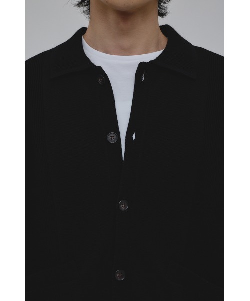 STYLEMIXER(スタイルミキサー)の「リブカラーニットカーディガン(カーディガン/ボレロ・メンズ・ブラック/カーキ・MEDIUM/LARGE)」の10枚目の写真