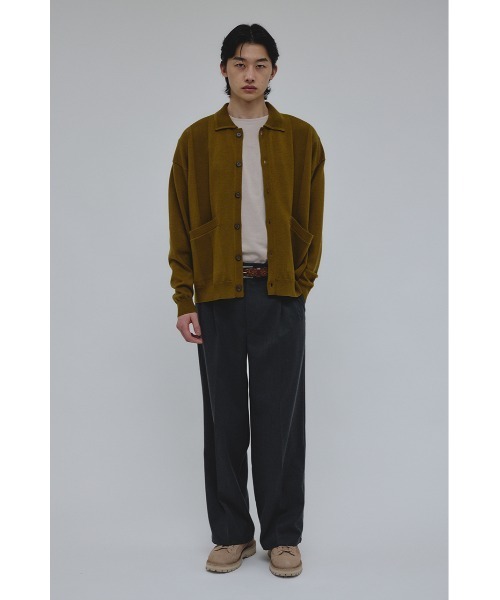 STYLEMIXER(スタイルミキサー)の「リブカラーニットカーディガン(カーディガン/ボレロ・メンズ・ブラック/カーキ・MEDIUM/LARGE)」の16枚目の写真