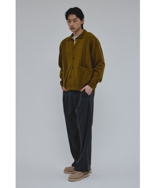 STYLEMIXER(スタイルミキサー)の「リブカラーニットカーディガン(カーディガン/ボレロ・メンズ・ブラック/カーキ・MEDIUM/LARGE)」の17枚目の写真