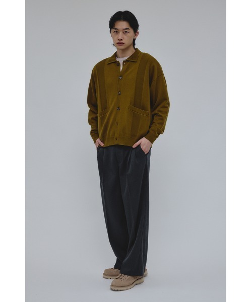 STYLEMIXER(スタイルミキサー)の「リブカラーニットカーディガン(カーディガン/ボレロ・メンズ・ブラック/カーキ・MEDIUM/LARGE)」の18枚目の写真