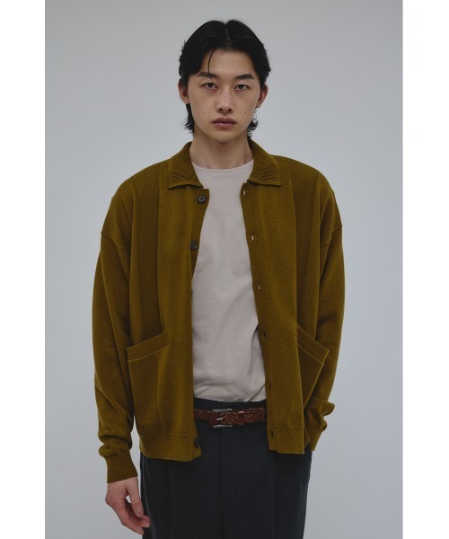 STYLEMIXER(スタイルミキサー)の「リブカラーニットカーディガン(カーディガン/ボレロ・メンズ・ブラック/カーキ・MEDIUM/LARGE)」の19枚目の写真
