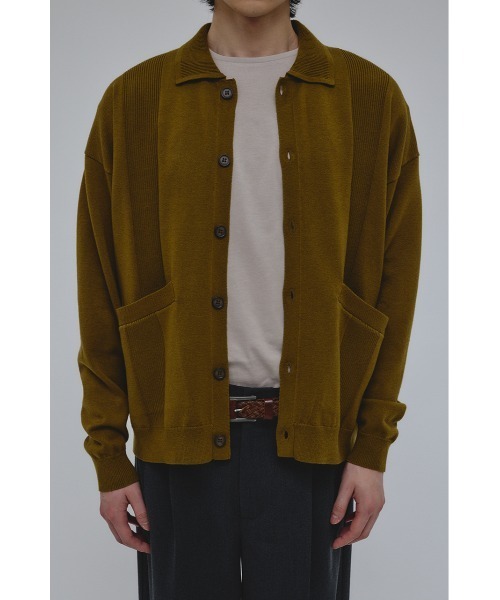 STYLEMIXER(スタイルミキサー)の「リブカラーニットカーディガン(カーディガン/ボレロ・メンズ・ブラック/カーキ・MEDIUM/LARGE)」の22枚目の写真