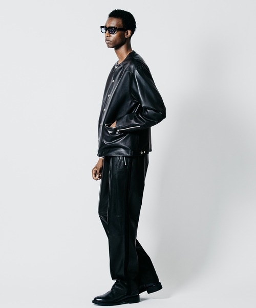 CRIMIE(クライミー)の「LAMB LEATHER RIDERS CARDIGAN(ライダースジャケット・メンズ・ブラック/ネイビー・S/M/L/XL/XXL)」の20枚目の写真