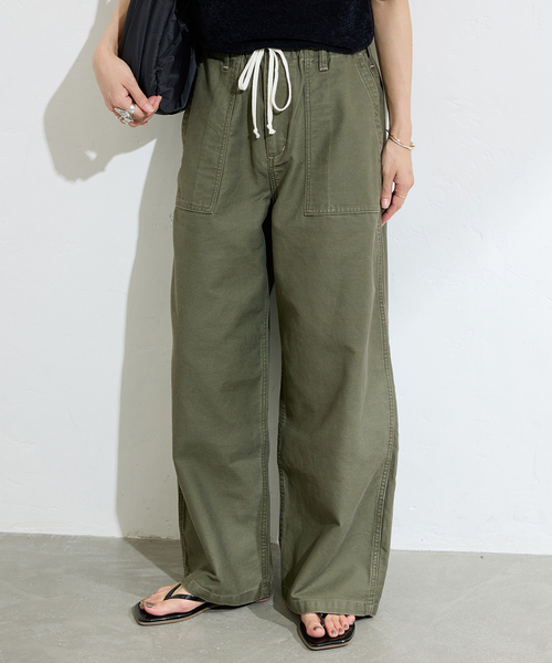 JOURNAL STANDARD(ジャーナルスタンダード)の「《追加2》EASY Utility パンツ(その他パンツ・レディース・カーキ/ベージュ・36/38)」の2枚目の写真