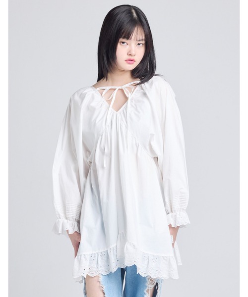 Little sunny bite(リトルサニーバイト)の「【8】【Little sunny bite】bear lace dress(ワンピース・レディース・ブラック/ホワイト/ピンク・SMALL/MEDIUM)」の2枚目の写真