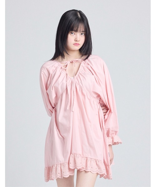 Little sunny bite(リトルサニーバイト)の「【8】【Little sunny bite】bear lace dress(ワンピース・レディース・ブラック/ホワイト/ピンク・SMALL/MEDIUM)」の3枚目の写真