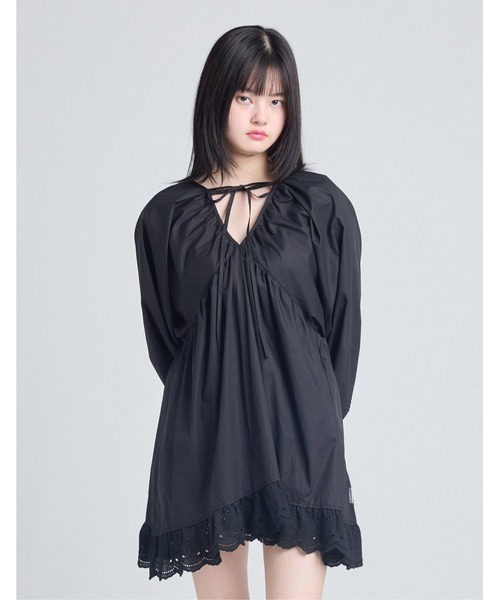 Little sunny bite(リトルサニーバイト)の「【8】【Little sunny bite】bear lace dress(ワンピース・レディース・ブラック/ホワイト/ピンク・SMALL/MEDIUM)」の1枚目の写真