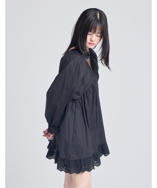 Little sunny bite(リトルサニーバイト)の「【8】【Little sunny bite】bear lace dress(ワンピース・レディース・ブラック/ホワイト/ピンク・SMALL/MEDIUM)」の11枚目の写真