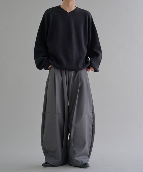 カーブタックワイドスラックス（スラックス）｜epnok