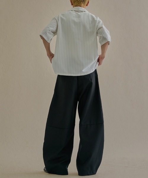 epnok(エプノック)の「カーブタックワイドスラックス(スラックス・メンズ・グレー/ブラック・MEDIUM/LARGE/SMALL)」の11枚目の写真