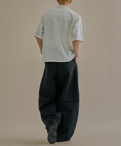 epnok(エプノック)の「カーブタックワイドスラックス(スラックス・メンズ・グレー/ブラック・MEDIUM/LARGE/SMALL)」の12枚目の写真