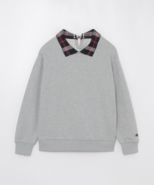 CB CRESTBRIDGE(シービークレストブリッジ)の「ヘッジホッグ2WAYポロプルオーバー(Tシャツ/カットソー・レディース・ピンク系その他2/ライトグレー/ダークネイビー・M)」の9枚目の写真
